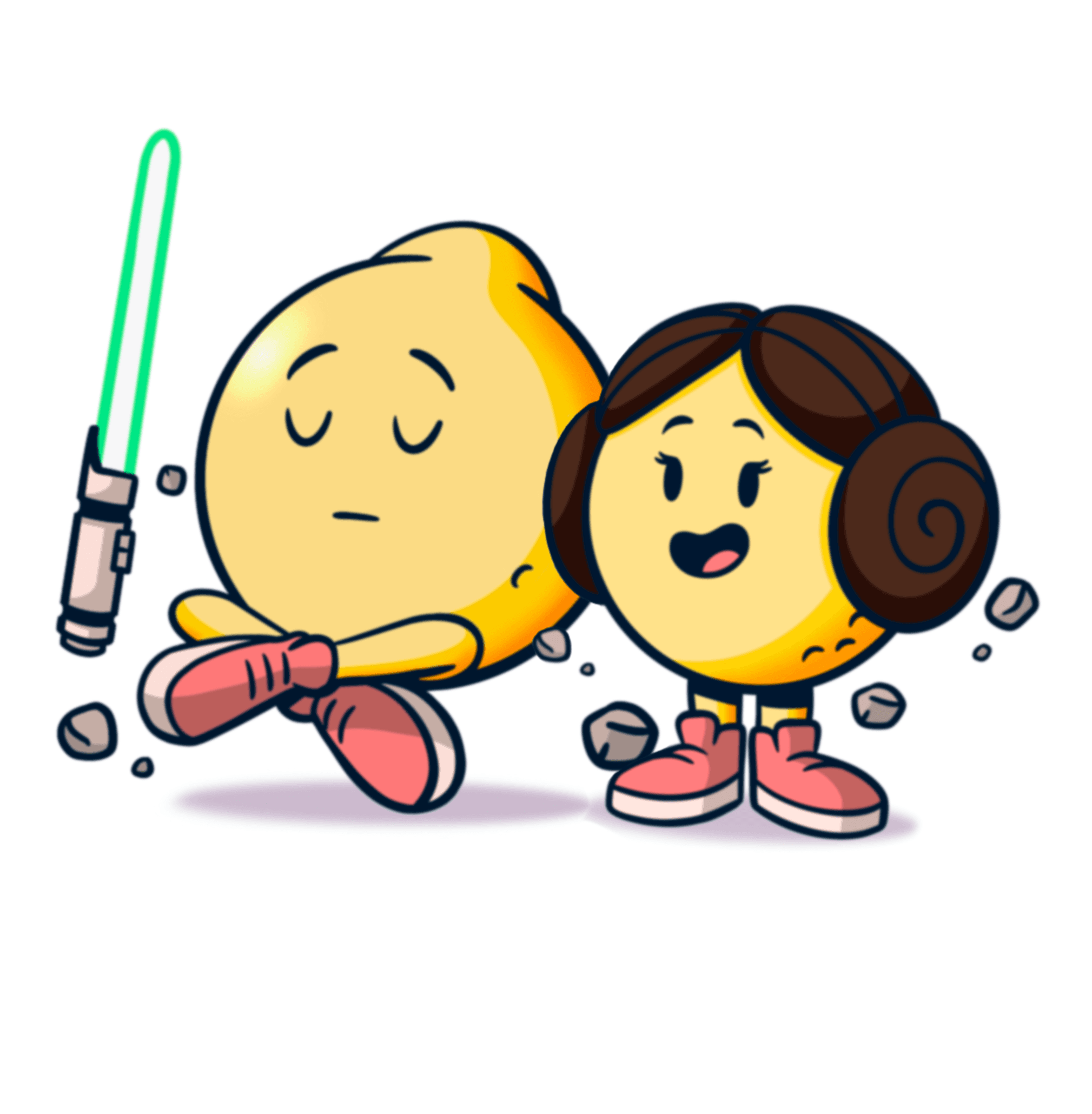 cartoon lemon avatar of Wright and Steph Thurston